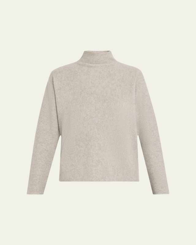 Boxy Cashmere Turtleneck Sweater